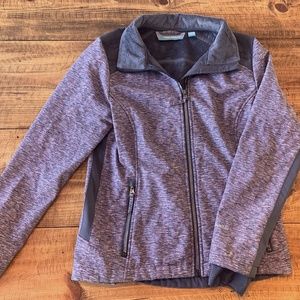 Free Country purple/grey hooded athletic jacket S